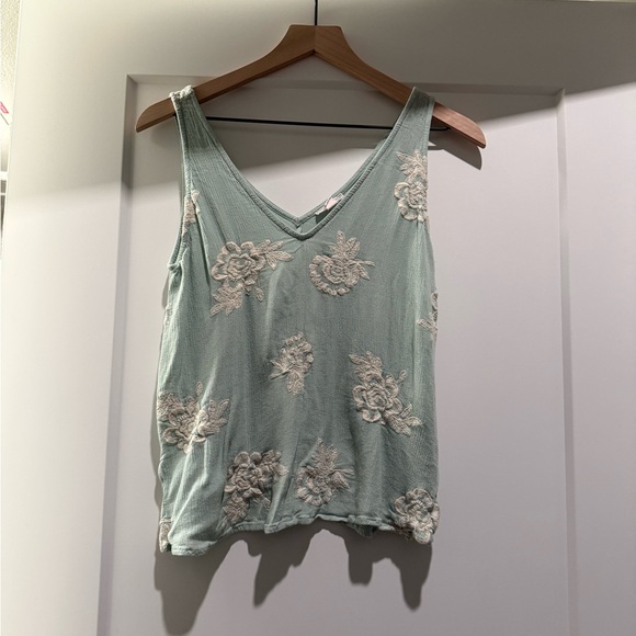 Melrose and Market Mint Green Floral Camisole - Picture 1 of 8